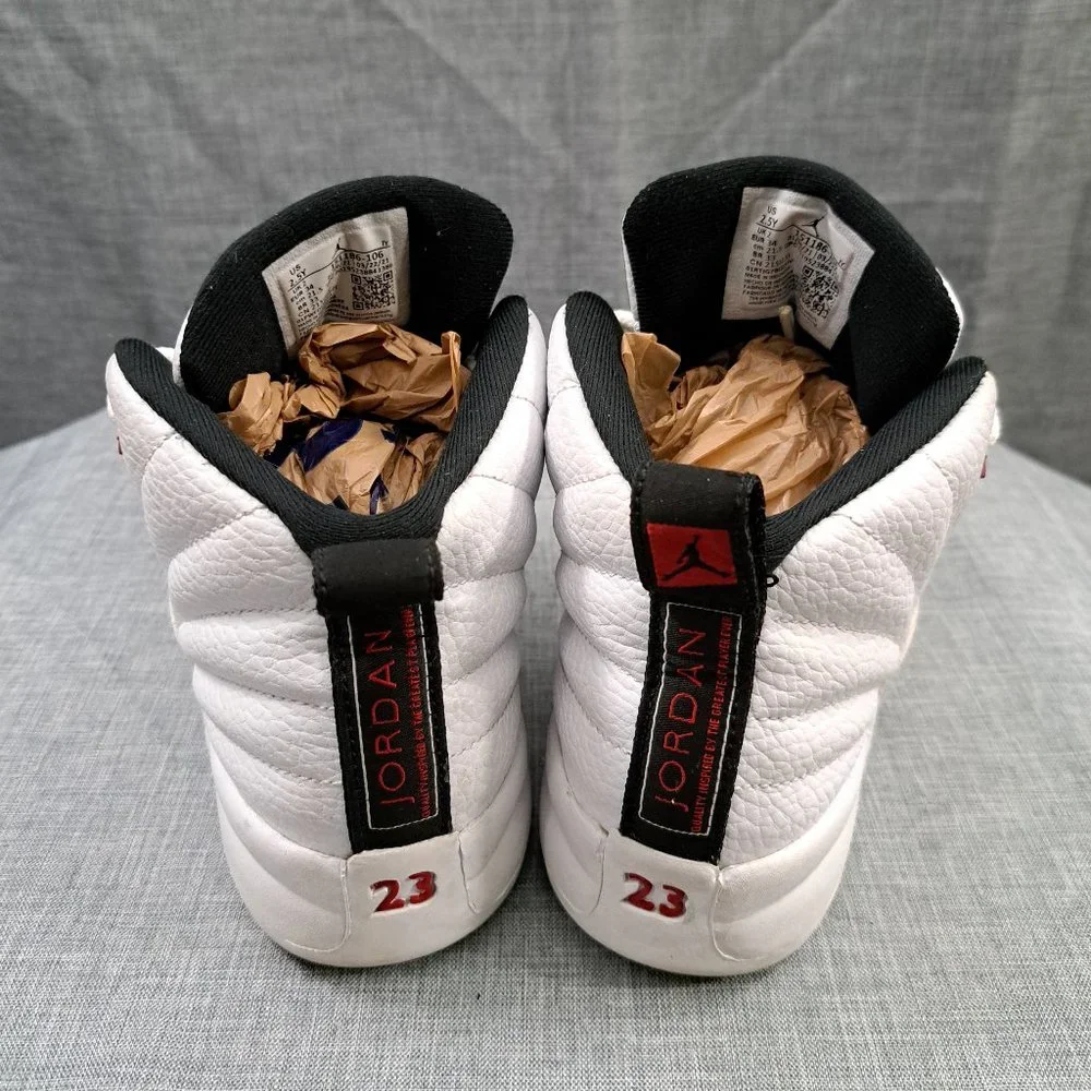 %Nike Air Jordan Retro 12 “Twist” Metallic Red Preschool Size 2.5Y AJ27 - Picture 4 of 12